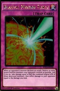 Image for Blazing Mirror Force (Premium Gold: Infinite Gold) (PGL3-EN100) - YuGiOh