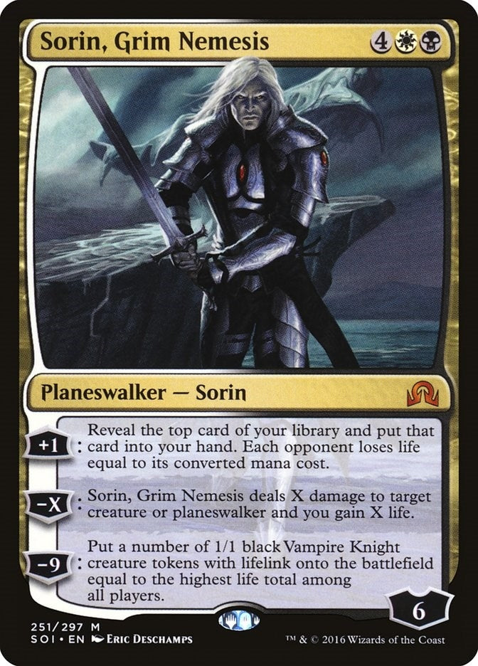 Image for Sorin, Grim Nemesis (Shadows over Innistrad) (251) - Magic: The Gathering