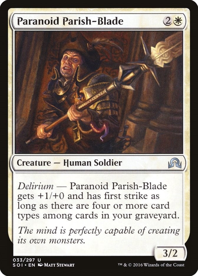 Image for Paranoid Parish-Blade (Shadows over Innistrad) (33) - Magic: The Gathering