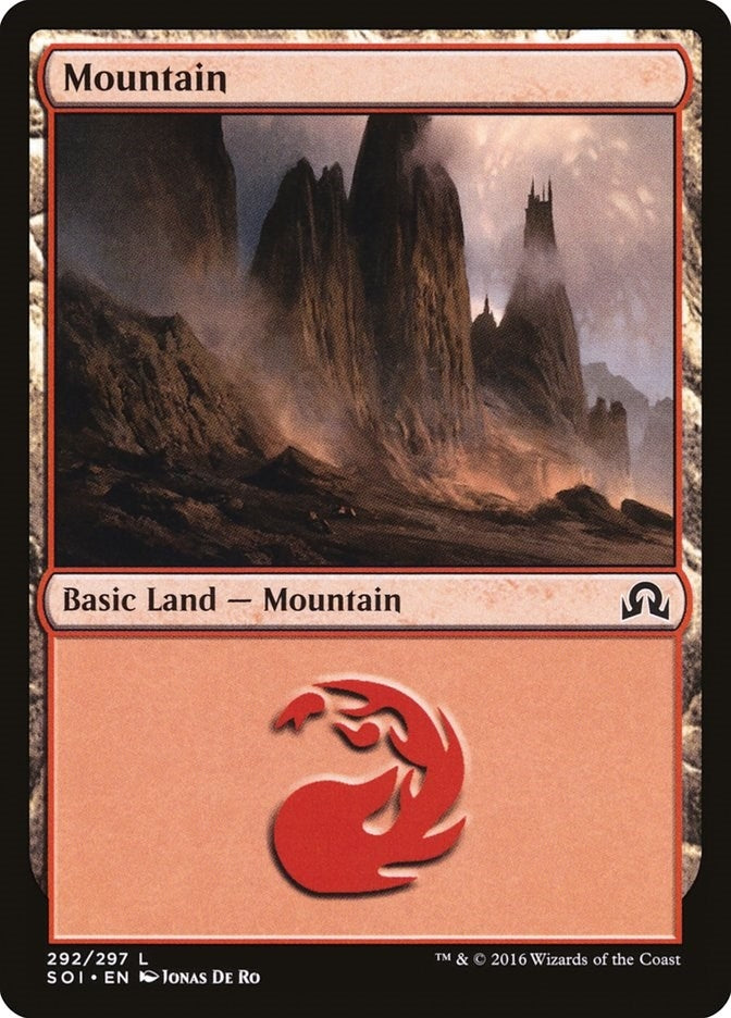 Image for Mountain (292) (Shadows over Innistrad) (292) - Magic: The Gathering