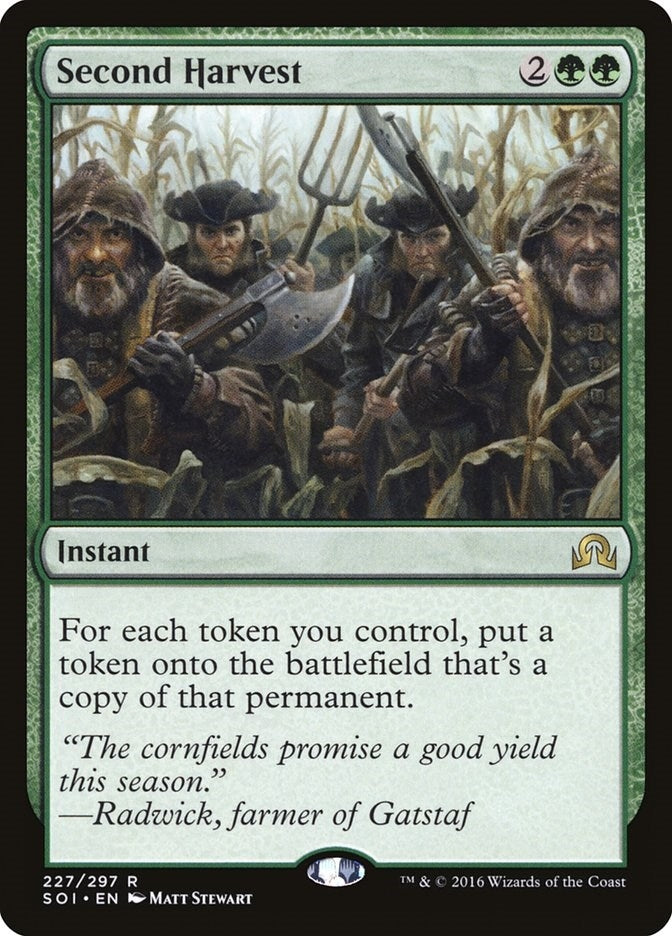Image for Second Harvest (Shadows over Innistrad) (227) - Magic: The Gathering
