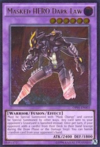 Image for Masked HERO Dark Law (UTR) (OTS Tournament Pack 1) (OP01-EN003) - YuGiOh