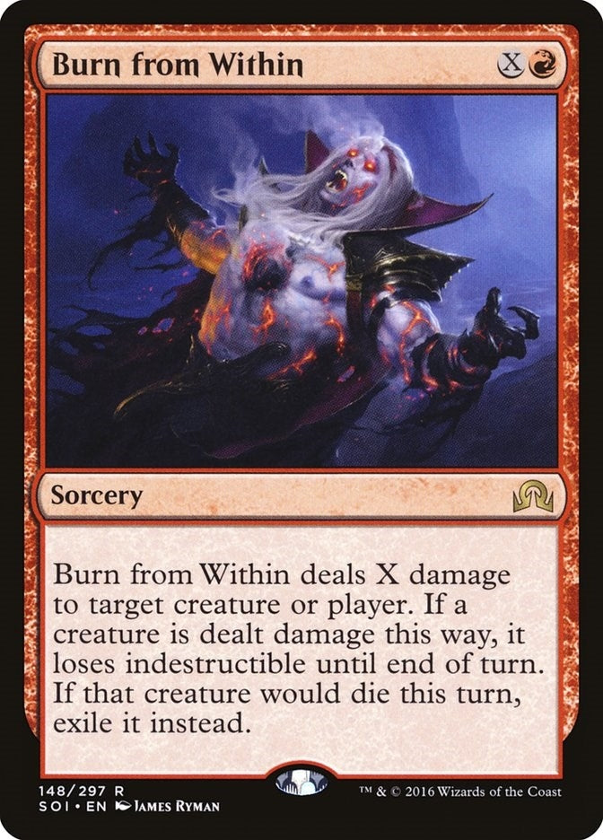 Image for Burn from Within (Shadows over Innistrad) (148) - Magic: The Gathering