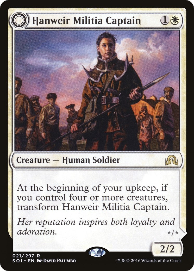Image for Hanweir Militia Captain (Shadows over Innistrad) (21) - Magic: The Gathering