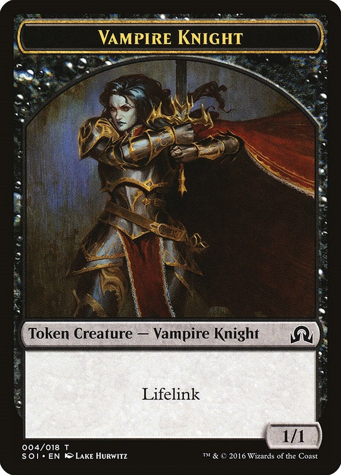 Image for Vampire Knight Token (Shadows over Innistrad) (4) - Magic: The Gathering