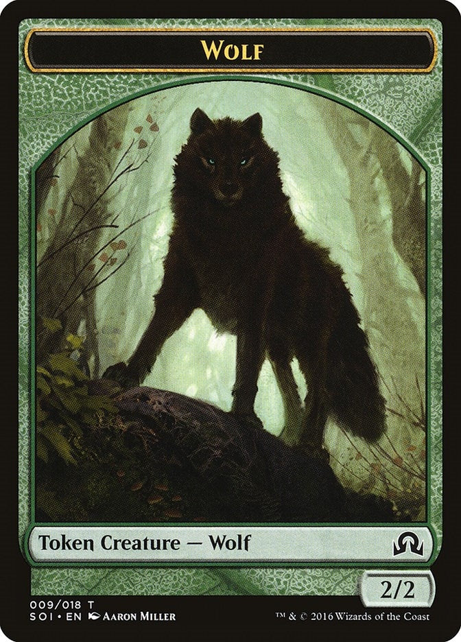 Image for Wolf Token (Shadows over Innistrad) (9) - Magic: The Gathering
