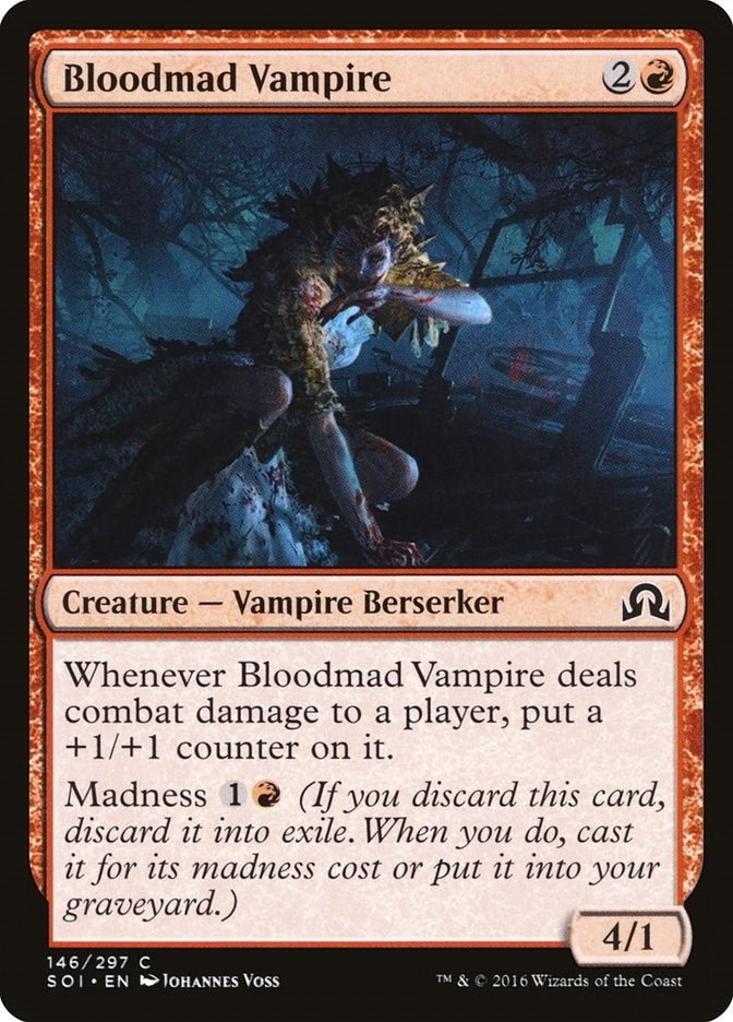 Image for Bloodmad Vampire (Shadows over Innistrad) (146) - Magic: The Gathering