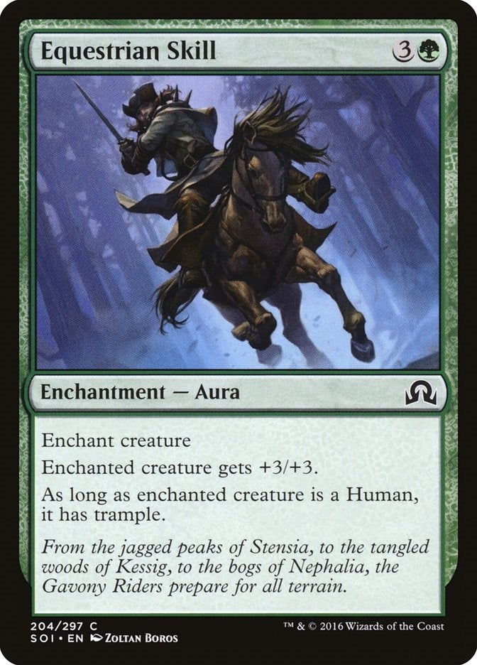 Image for Equestrian Skill (Shadows over Innistrad) (204) - Magic: The Gathering