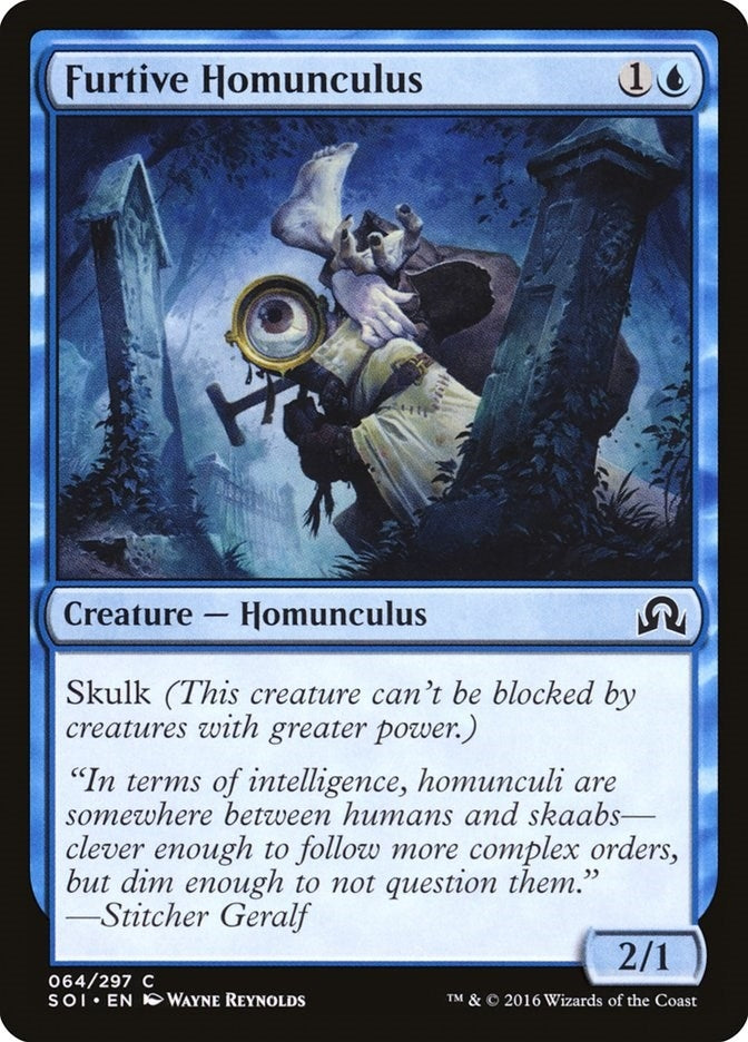 Image for Furtive Homunculus (Shadows over Innistrad) (64) - Magic: The Gathering