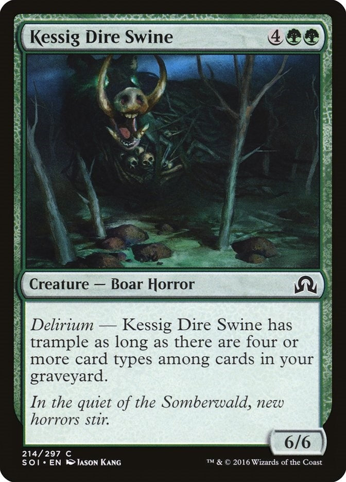 Image for Kessig Dire Swine (Shadows over Innistrad) (214) - Magic: The Gathering