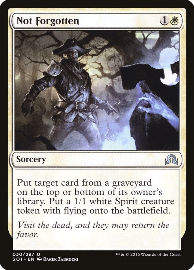 Image for Not Forgotten (Shadows over Innistrad) (30) - Magic: The Gathering