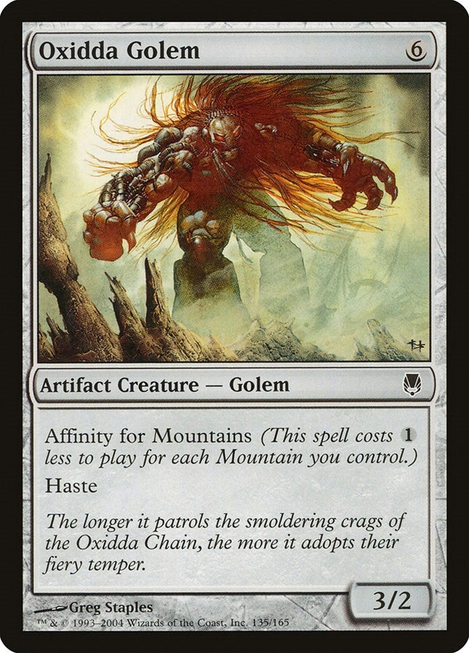 Image for Oxidda Golem (Darksteel) (135) - Magic: The Gathering