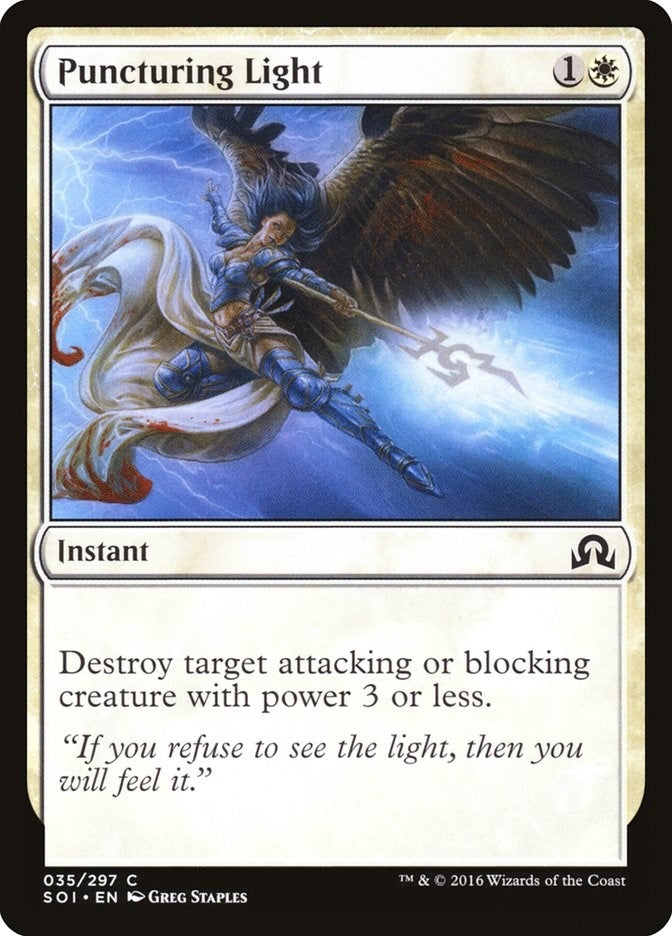 Image for Puncturing Light (Shadows over Innistrad) (35) - Magic: The Gathering