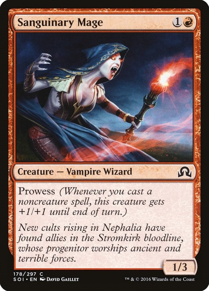 Image for Sanguinary Mage (Shadows over Innistrad) (178) - Magic: The Gathering