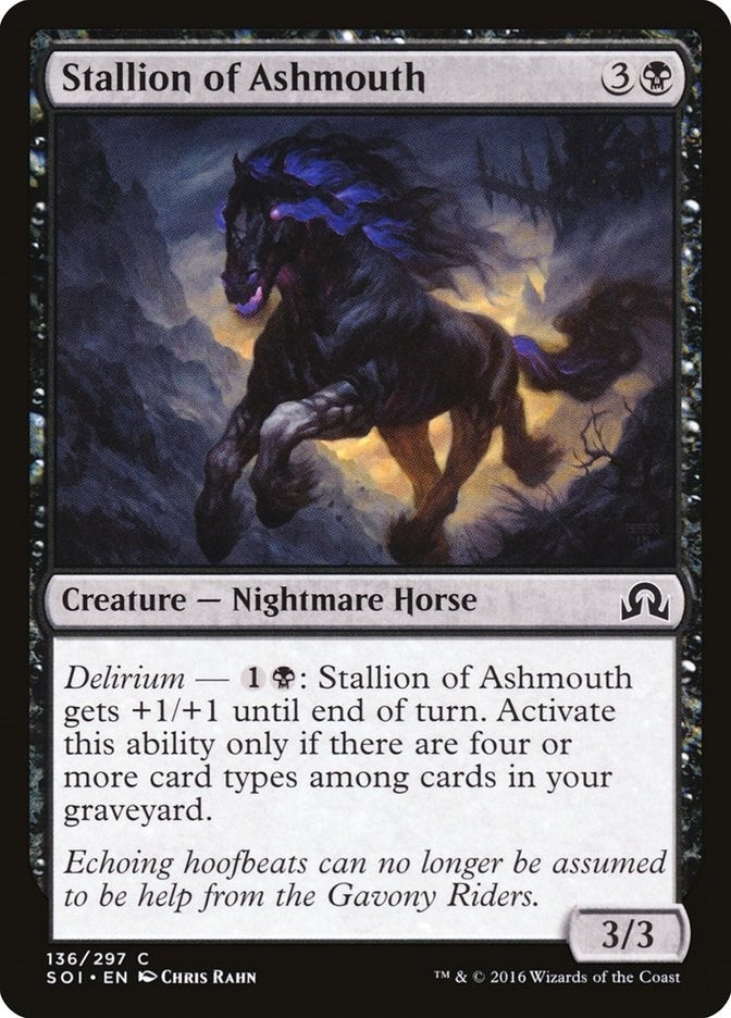 Image for Stallion of Ashmouth (Shadows over Innistrad) (136) - Magic: The Gathering