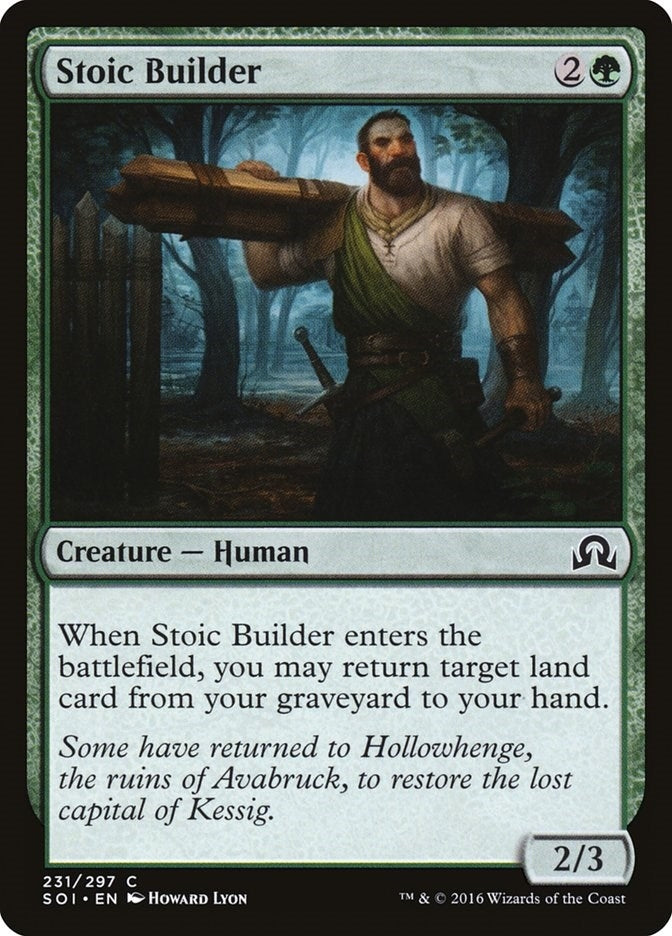 Image for Stoic Builder (Shadows over Innistrad) (231) - Magic: The Gathering