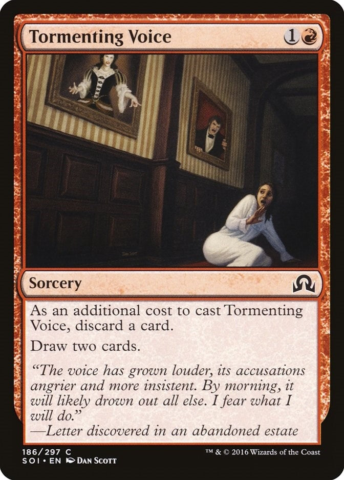 Image for Tormenting Voice (Shadows over Innistrad) (186) - Magic: The Gathering