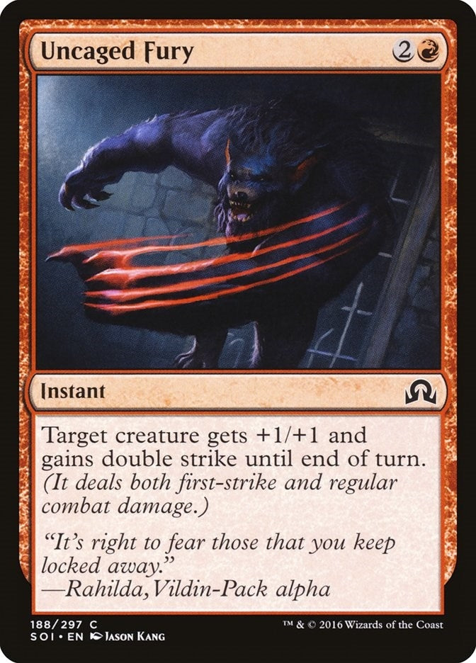 Image for Uncaged Fury (Shadows over Innistrad) (188) - Magic: The Gathering