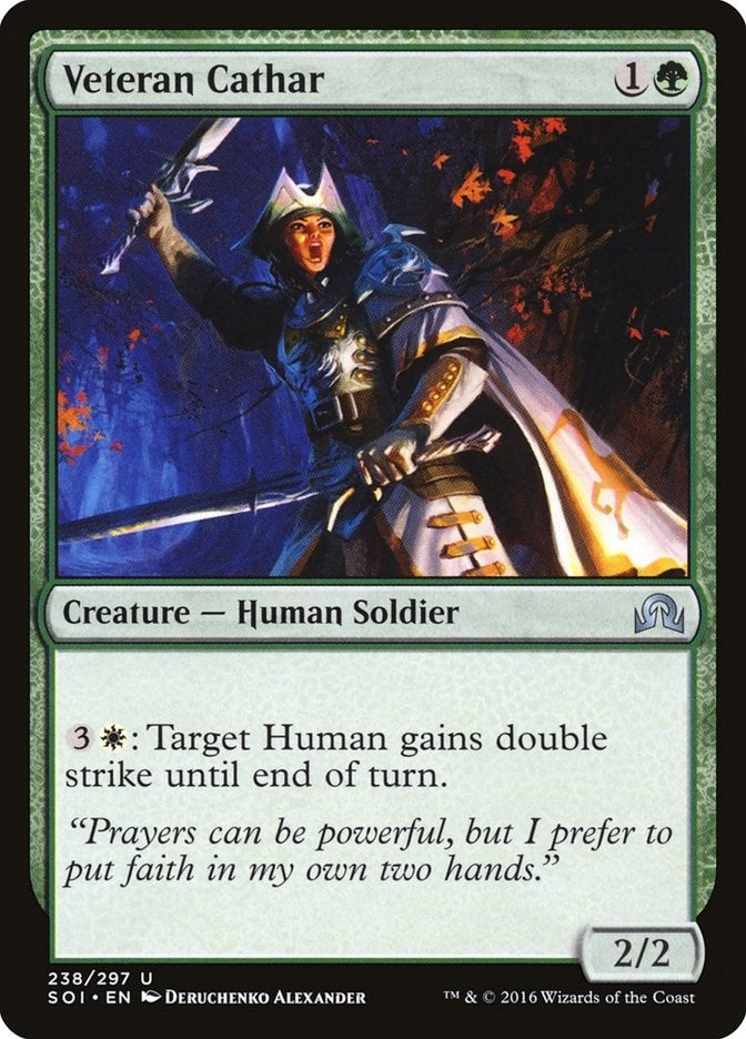Image for Veteran Cathar (Shadows over Innistrad) (238) - Magic: The Gathering