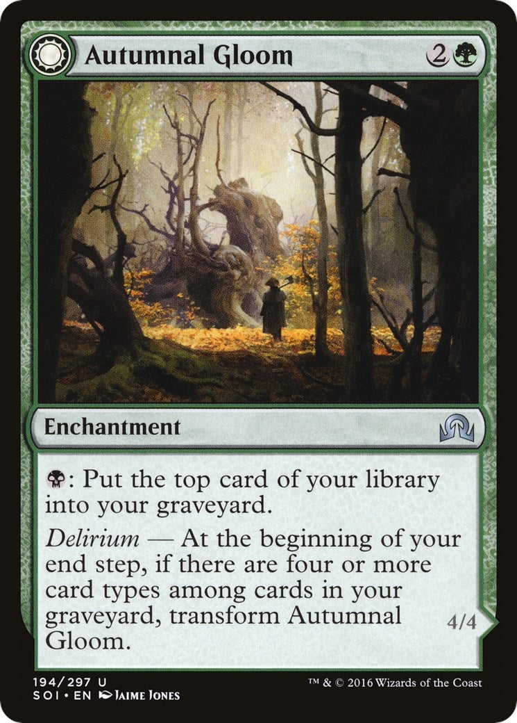 Image for Autumnal Gloom (Shadows over Innistrad) (194) - Magic: The Gathering