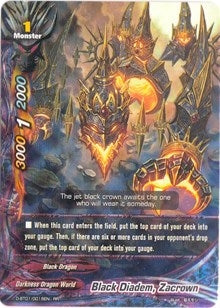 Image for Black Diadem, Zacrown (Unleash! Impact Dragon!!) (D-BT01/0015EN) - Future Card BuddyFight
