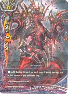 Image for Black Fire, Inflame (Unleash! Impact Dragon!!) (D-BT01/0040EN) - Future Card BuddyFight
