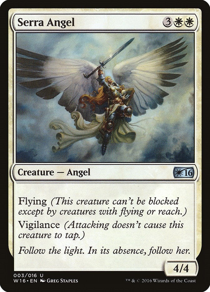 Image for Serra Angel (Welcome Deck 2016) (3) - Magic: The Gathering