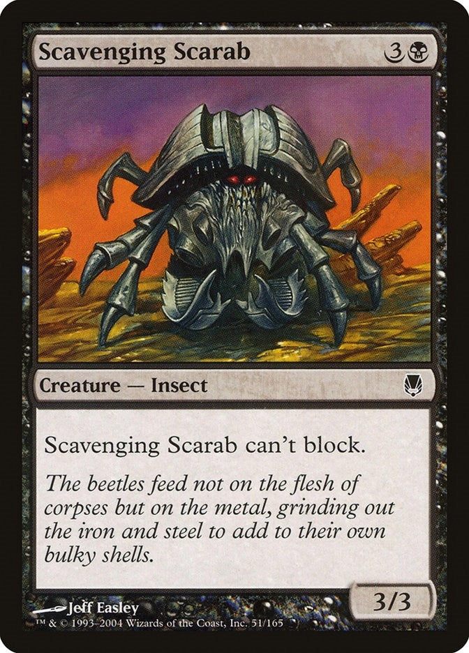 Image for Scavenging Scarab (Darksteel) (51) - Magic: The Gathering