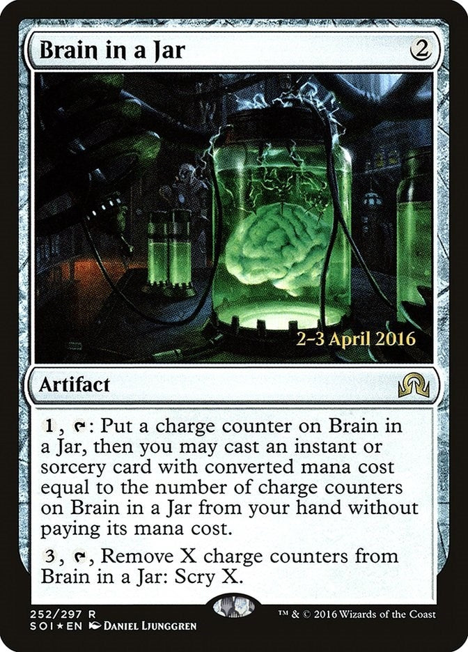 Image for Brain in a Jar (Prerelease Cards) (252) - Magic: The Gathering