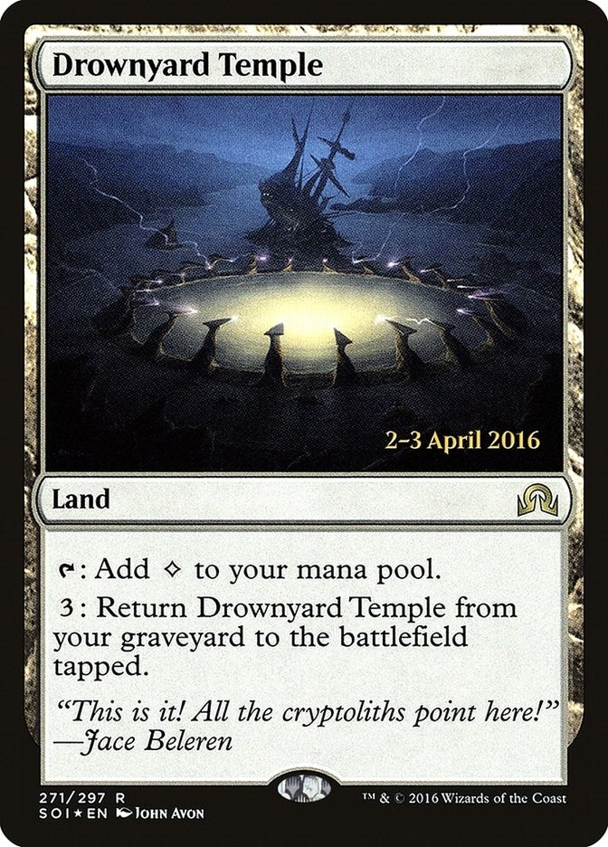 Image for Drownyard Temple (Prerelease Cards) (271) - Magic: The Gathering