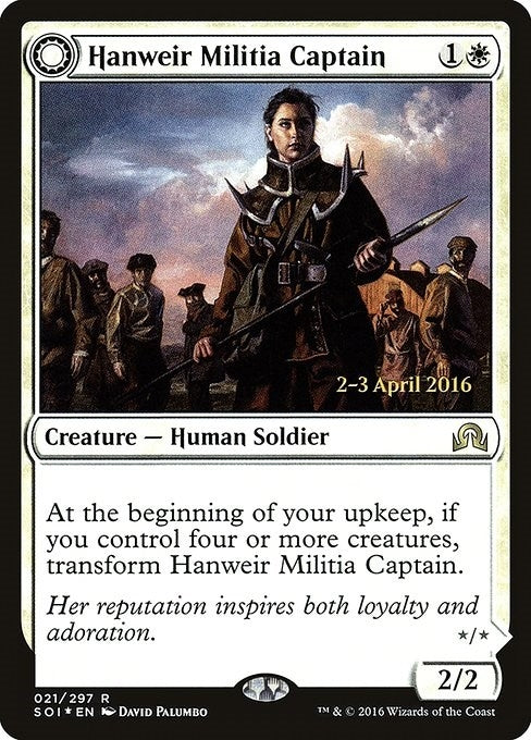 Image for Hanweir Militia Captain (Prerelease Cards) (21) - Magic: The Gathering
