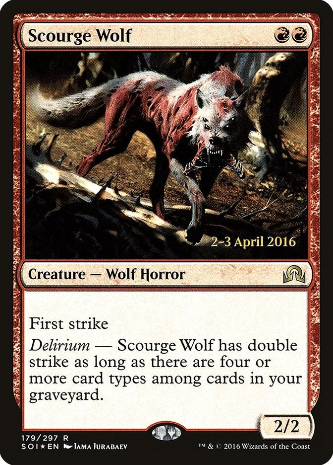 Image for Scourge Wolf (Prerelease Cards) (179) - Magic: The Gathering