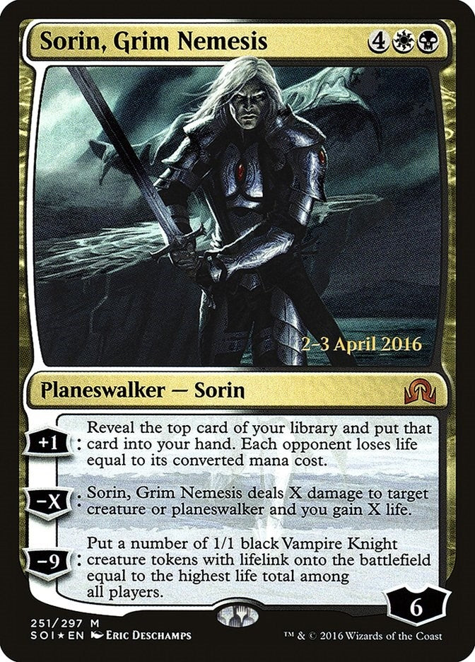 Image for Sorin, Grim Nemesis (Prerelease Cards) (251) - Magic: The Gathering