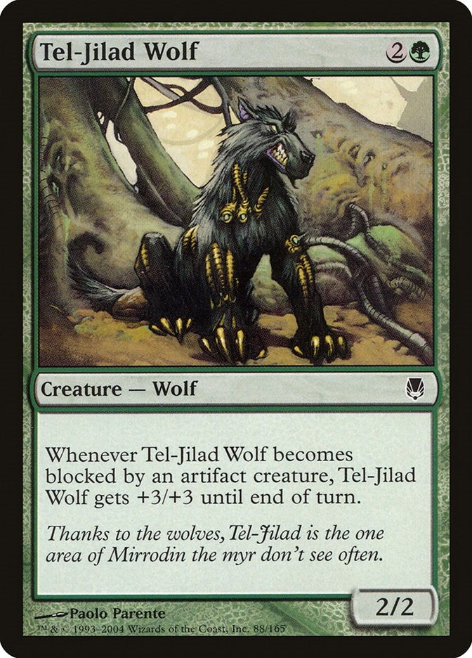 Image for Tel-Jilad Wolf (Darksteel) (88) - Magic: The Gathering
