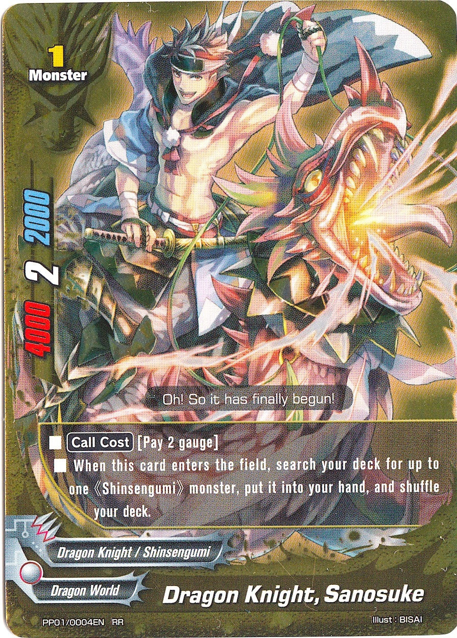 Image for Dragon Knight, Sanosuke (Golden Buddy Pack ver.E) (PP01/0004EN) - Future Card BuddyFight