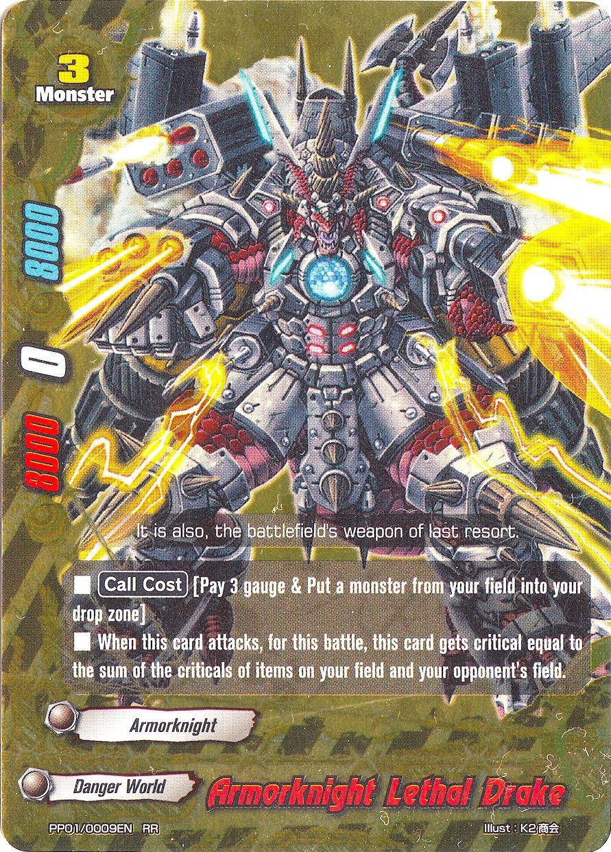 Image for Armorknight Lethal Drake (Golden Buddy Pack ver.E) (PP01/0009EN) - Future Card BuddyFight