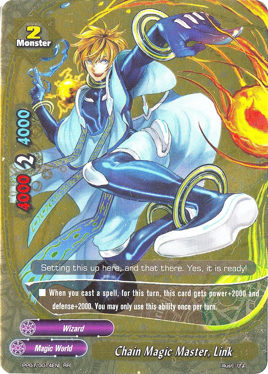 Image for Chain Magic Master, Link (Golden Buddy Pack ver.E) (PP01/0014EN) - Future Card BuddyFight