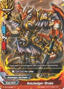 Image for Katzbalger Dragon (Character Pack Vol.1: Burning Valor) (CP01/0028EN) - Future Card BuddyFight