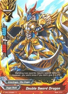 Image for Double Sword Dragon (Character Pack Vol.1: Burning Valor) (CP01/0029EN) - Future Card BuddyFight