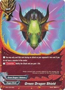 Image for Green Dragon Shield (Trial Deck: Dominant Dragons) (TD01/0012EN) - Future Card BuddyFight