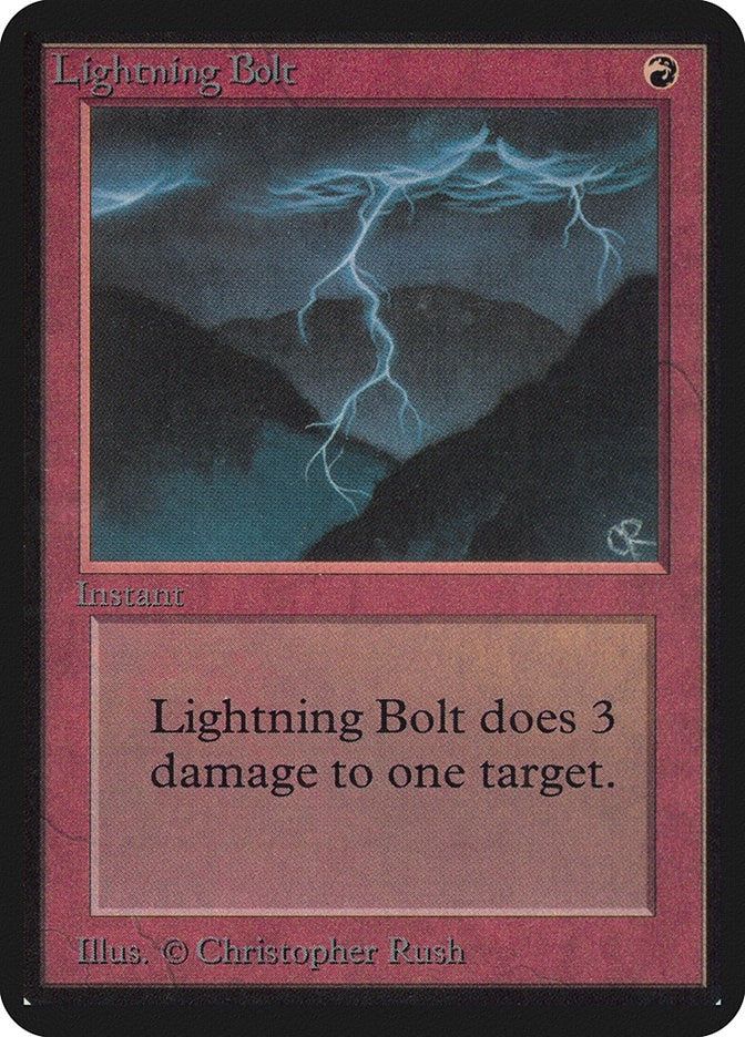 Image for Lightning Bolt (Alpha Edition) - Magic: The Gathering