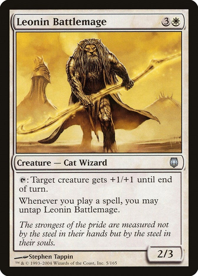Image for Leonin Battlemage (Darksteel) (5) - Magic: The Gathering