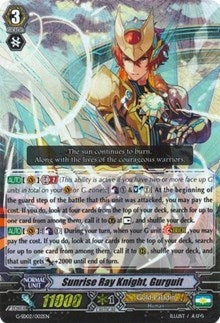 Image for Sunrise Ray Knight, Gurguit (RRR Foil) (G-Start Deck 2: Knight of the Sun) (G-SD02/002EN) - Cardfight Vanguard