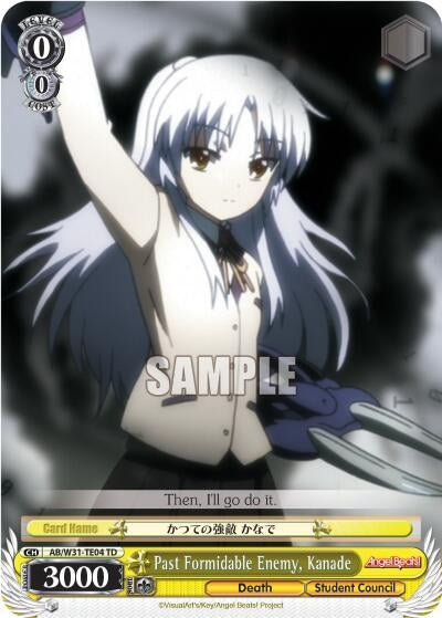 Image for Past Formidable Enemy, Kanade (Angel Beats! Re:Edit) (AB/W31-TE04 TD) - Weiss Schwarz