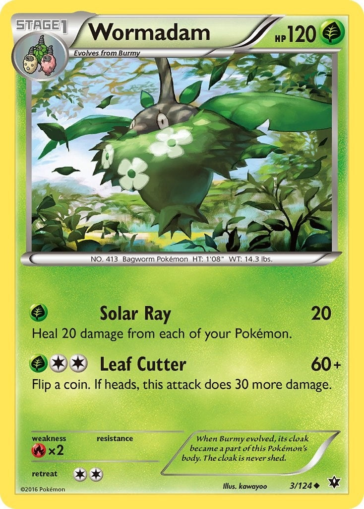 Image for Wormadam (3) (XY - Fates Collide) (3/124) - Pokemon