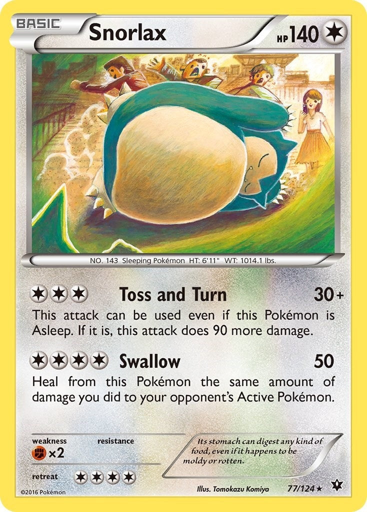 Image for Snorlax (XY - Fates Collide) (77/124) - Pokemon