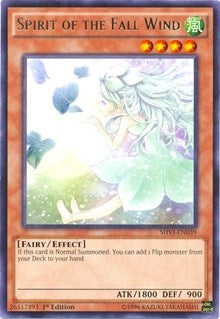 Image for Spirit of the Fall Wind (Shining Victories) (SHVI-EN039) - YuGiOh