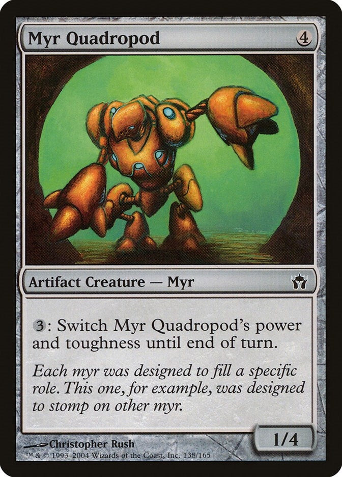 Image for Myr Quadropod (Fifth Dawn) (138) - Magic: The Gathering