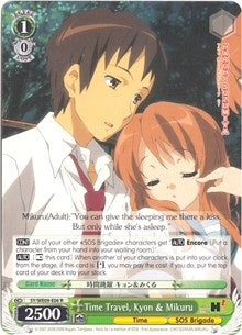 Image for Time Travel, Kyon & Mikuru (The Melancholy of Haruhi Suzumiya Extra Booster) (SY/WE09-E06) - Weiss Schwarz