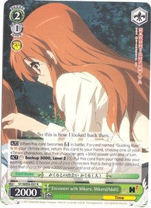 Image for Encounter with Mikuru, Mikuru(Adult) (The Melancholy of Haruhi Suzumiya Extra Booster) (SY/WE09-E07) - Weiss Schwarz